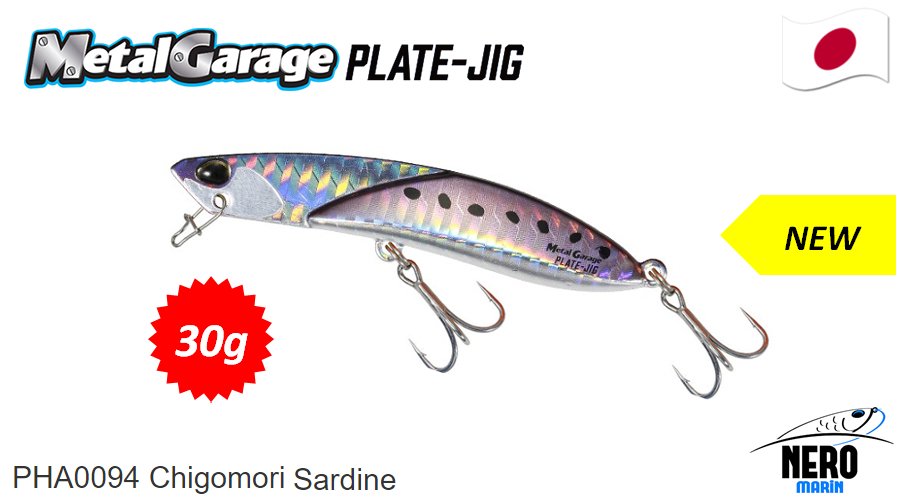 Duo Metal Garage Plate Jig 30gr. PHA0094 Chigomari Sardine