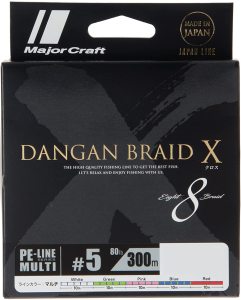 MC Dangan X Braid İp DBX8 PE 5.0 300 metre Multi Color