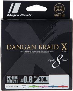 MC Dangan X Braid İp DBX8 PE 0.8 300 metre Multi Color