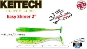 Keitech Easy Shiner 2'' #424 Lime /Chartreuse