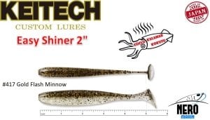 Keitech Easy Shiner 2'' #417 Gold Flash Minnow
