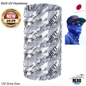 Duo UV Koruyucu Bandana / Boyunluk Grey Geo