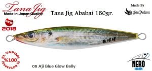 Ababai Jig 180gr. 08 Aji Blue Glow Belly