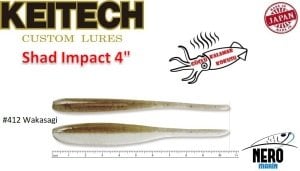 Keitech Shad Impact 4'' #412 Wakasagi