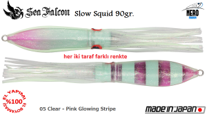 Slow Squid 90 Gr.	05	Clear Pink Glowing Stripe