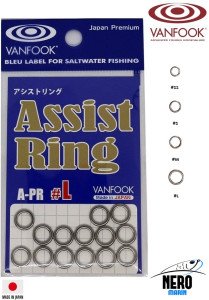 Vanfook Solid Ring Halka A-PR #L (14 pcs./pack)