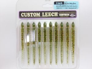 Keitech Leech 3'' #474C Electric Baby Bass