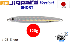 MC Jigpara Vertical Short JPV-120gr #08 Silver