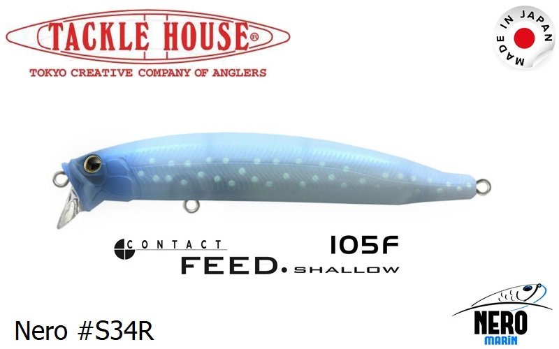 Tackle House Feed Shallow 105F #Nero S34