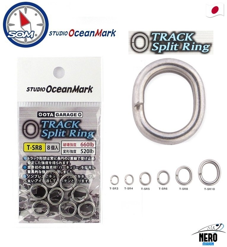 SOM Split Ring T-SR #8 8 Pcs / Pack 660 LB