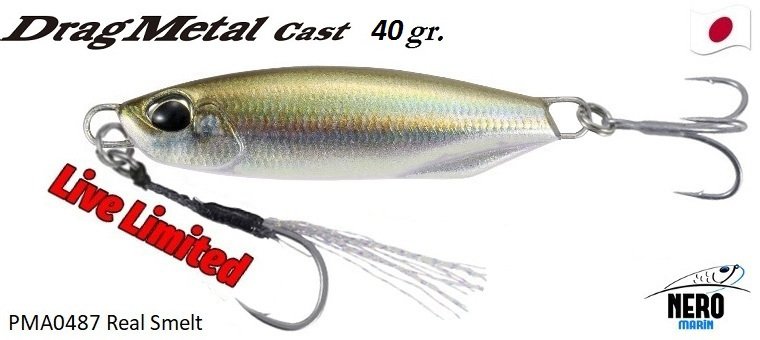 Duo Drag Metal Cast Jig 40Gr. PMA0487 Real Smelt