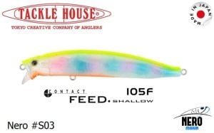 Tackle House Feed Shallow 105F #Nero S03