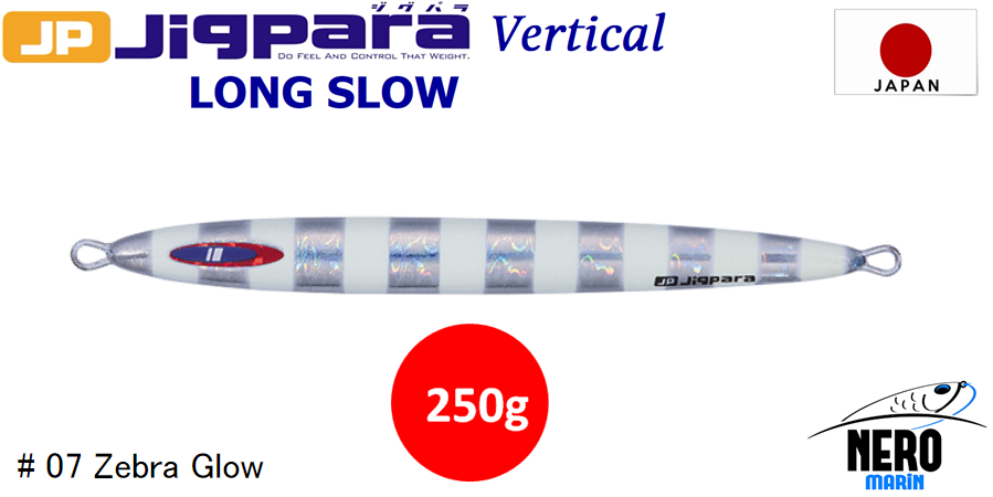 MC Jigpara Vertical Long Slow JPVLS-250gr #07 Zebra Glow