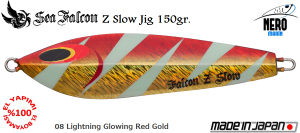 Z Slow Jig 150 Gr.	08	Lightning Glowing Red Gold