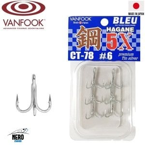 Vanfook 3' lü 5X Güçlü İğne CT-78 #6 (6 pcs./pack)