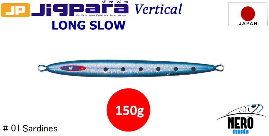 MC Jigpara Vertical Long Slow JPVLS-150gr #01 Sardine