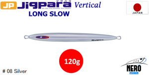 MC Jigpara Vertical Long Slow JPVLS-120gr #08 Silver