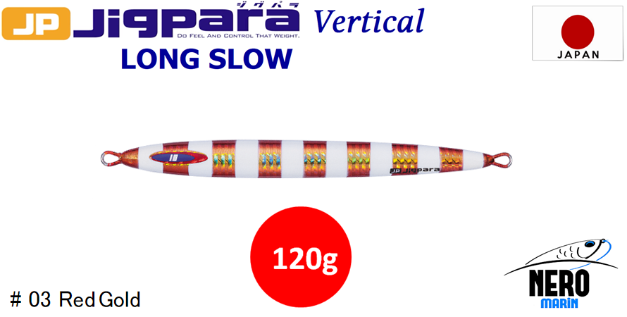 MC Jigpara Vertical Long Slow JPVLS-120gr #03 Red Gold