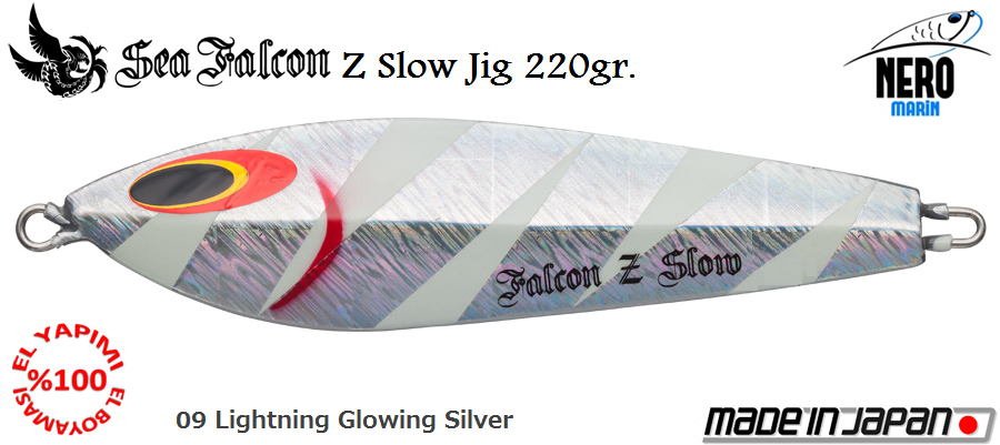 Z Slow Jig 220 Gr.	09	Lightning Glowing Silver