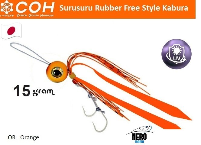 COH Kabura Slider Tai Rubber Jig 15gr. OR