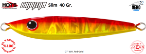 Hots Chibitan Slim Jig 40 Gr. 07 WH. Red Gold