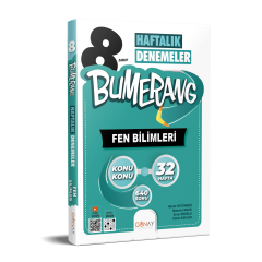 8.Sınıf Bumerang 32 Haftalık Fen Bilimleri Denemeleri Günay Yayınları