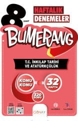 8.Sınıf Bumerang 32 Haftalık T.C. İnkılap Tarihi Ve Atatürkçülük Denemeleri Günay Yayınları