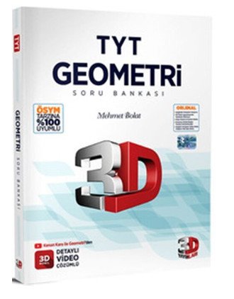 TYT 3D Geometri Tamamı Video Çözümlü Soru Bankası 3D Yayınları