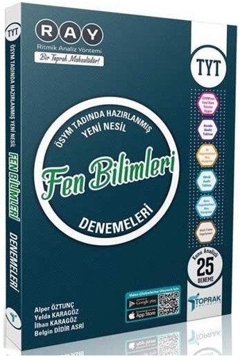 TYT Fen Bilimleri Tamamı Çözümlü Denemeleri Toprak Yayıncılık
