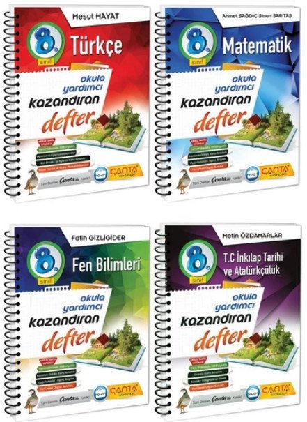 8.Sınıf Kazandıran Defter Seti(4 Kitap) Çanta Yayınları