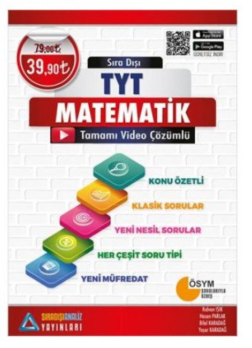 TYT Matematik Tamamı Video Çözümlü Konu Özetli Sıradışı Analiz Yayınları