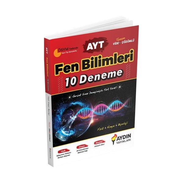 AYT Fen Bilimleri 10 Deneme Aydın Yayınları