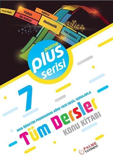Palme Yayınları 7. Sınıf Tüm Dersler Plus Serisi Konu Kitabı