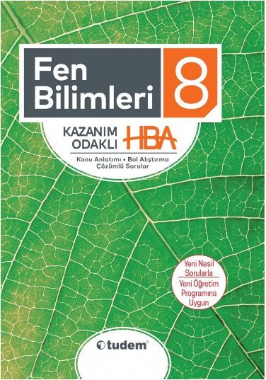 8.Sınıf Fen Bilimleri Kazanım Odaklı HBA Tudem Yayınları