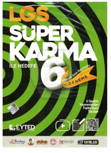 8.Sınıf LGS Süper Karma 6 lı Deneme Seti Eyted Yayınları