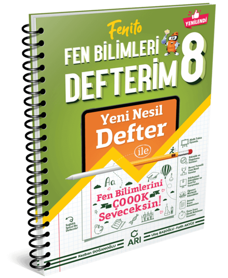 8. Sınıf Fenito Fen Bilimleri Defterim Arı Yayınları