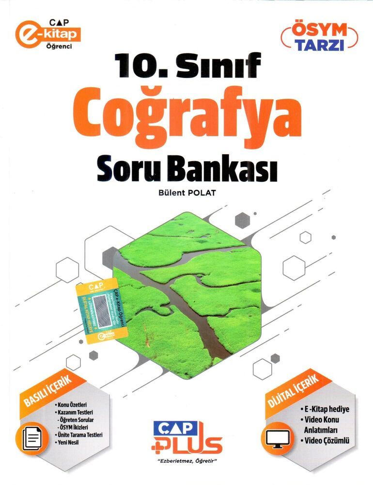 10.Sınıf Anadolu Coğrafya Soru Bankası Çap Yayınları