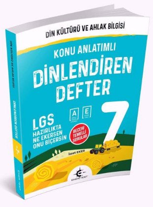 7.Sınıf Din Kültürü ve Ahlak Bilgisi Dinlendiren Defter Eker Test