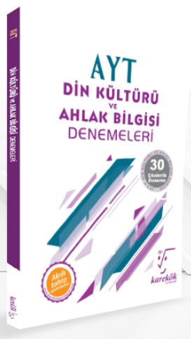 AYT Din Kültürü ve Ahlak Bilgisi 30lu Deneme Karekök Yayınları