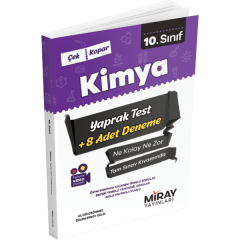 10. Sınıf Kimya Yaprak Testler Miray Yayınları