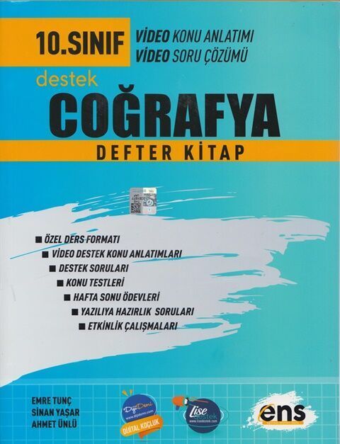 ENS Yayıncılık 10. Sınıf Coğrafya Defter Kitap