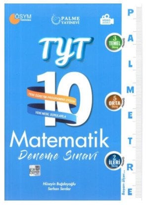 TYT Matematik Palmetre 10 Deneme Video Çözümlü Palme Yayınları