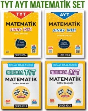 Tyt Ayt Merhaba Matematik ve Sınav İkizi Soru Bankası 4' lü Set Şenol Hoca Yayınları