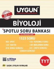 Sadık Uygun Yayınları TYT Biyoloji Spotlu Soru Bankası