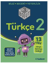 2.Sınıf Türkçe 3 Boyut Soru Bankası Tudem Yayınları