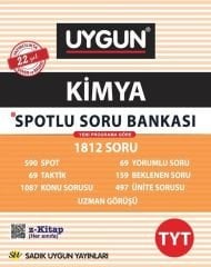 Sadık Uygun Yayınları TYT Kimya Spotlu Soru Bankası