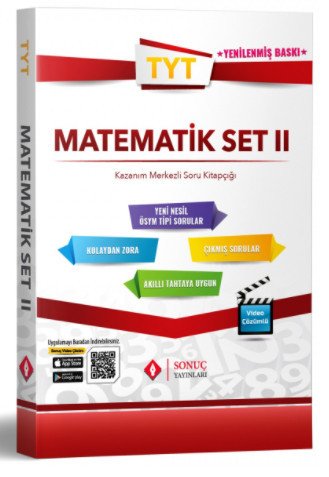 TYT Matematik Modüler Set 2 Kazanım Merkezli Soru Kitapçığı Sonuç Yayınları
