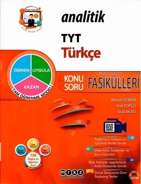 Merkez Yayınları TYT Türkçe Analitik Konu Anlatımlı Soru Bankası Fasikülleri