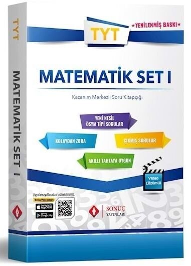 Sonuç Yayınları TYT Matematik Set 1 Kazanım Soru Bankası