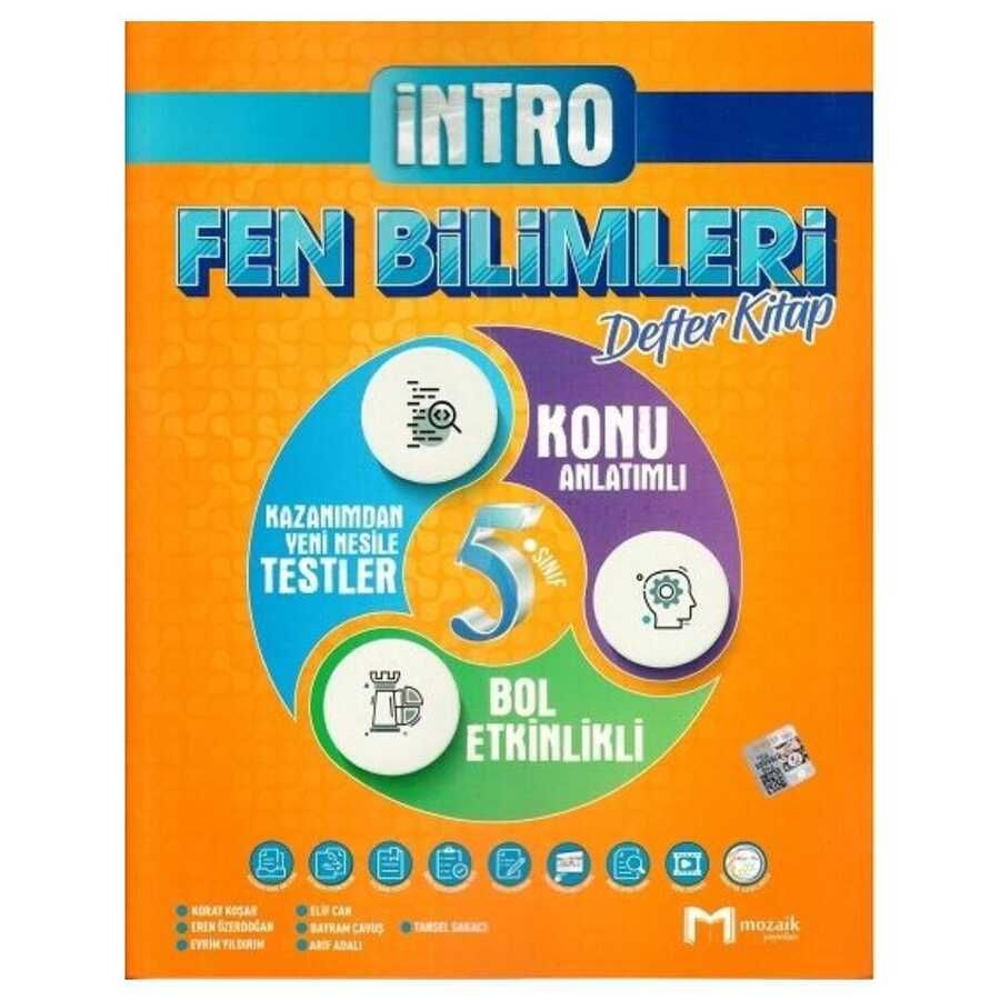 Mozaik Yayınları 5. Sınıf Fen Bilimleri İntro Defter Kitap